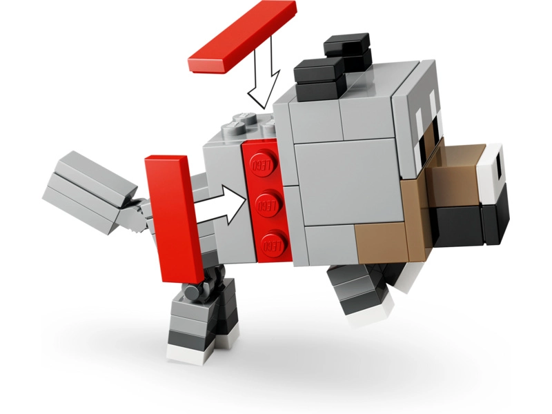 LEGO Minecraft - Kuřecí žokej a útok v poušti