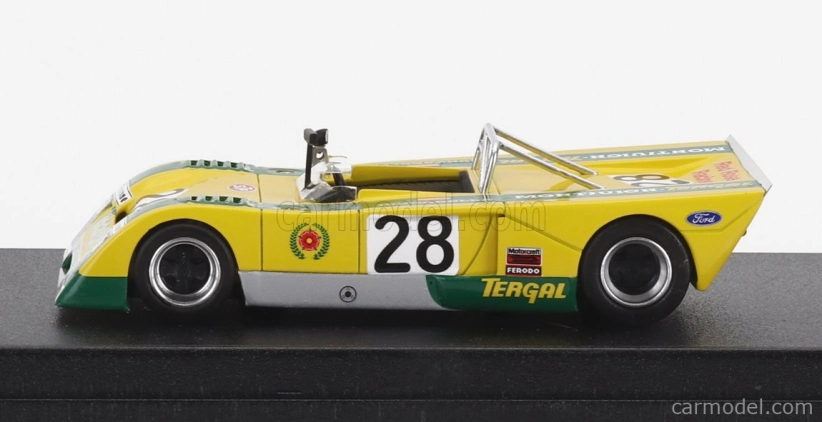 Trofeu Chevron B21 Fvc Cosworth N 28 Rally Vila Real 1972 Jose Juncadella 1:43 Žlutá Zelená