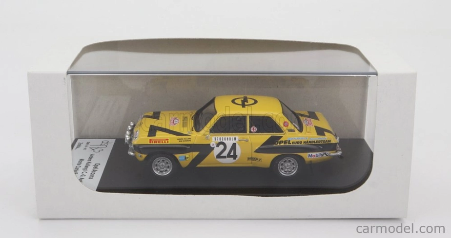Trofeu Opel Ascona (night Version) N 24 Rally Montecarlo 1975 A.kullang - C.g.andersson 1:43 Žlutá Černá