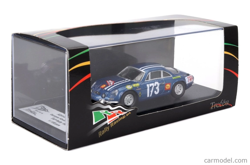 Trofeu Renault Alpine A110 (night Version) N 173 Rally Tap 1968 Georges Houel - Jean Gosselin 1:43 Blue