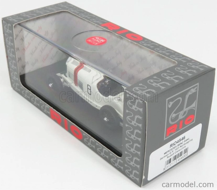 Rio-models Mercedes benz F1  Sskl N 8 Winner German Gp 1931 R.caracciola 1:43 Bílá