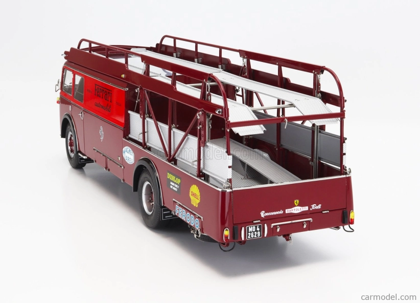 Cmc Fiat 642rn2 Truck Bartoletti F1 Ferrari Car Transporter 1957 1:18 Červená