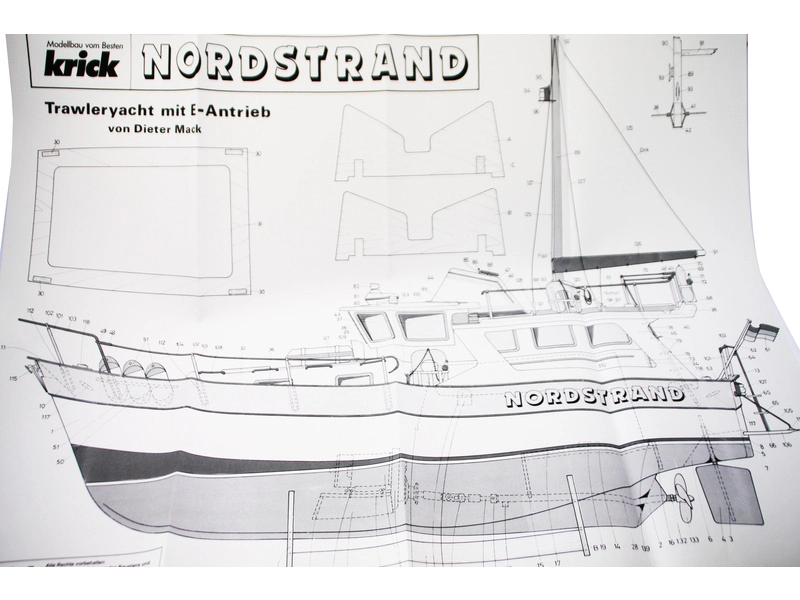 RC stavebnica Krick motorová jachta Nordstrand kit
