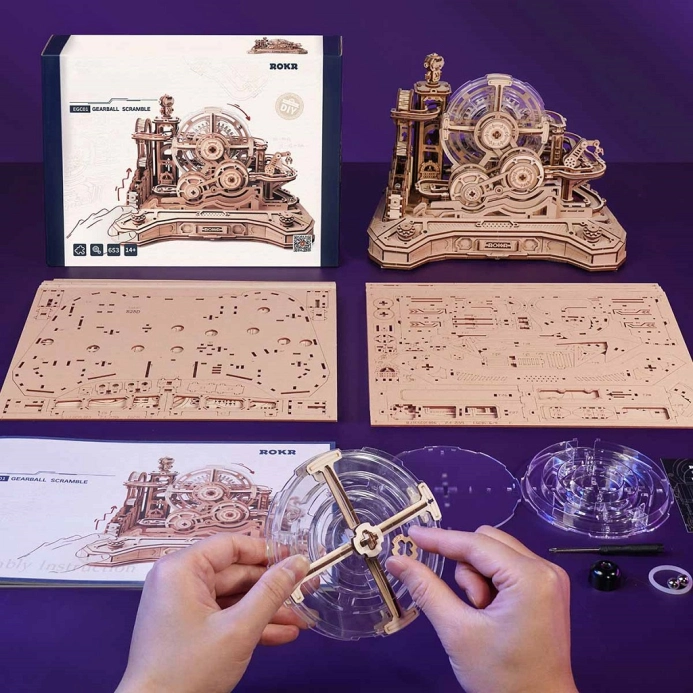 RoboTime 3D mechanická skládačka kuličkové dráhy Výzva