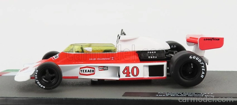 Edicola Mclaren F1 M23 N 40 British Gp 1977 Gilles Villeneuve 1:43 Oranžová biela