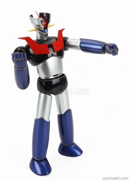 Robot Bandai Metal - Mazinga Z - Gx-105 Postavička Mazinger Z Robot - Kaku Shin Modrá Strieborná Červená Čierna