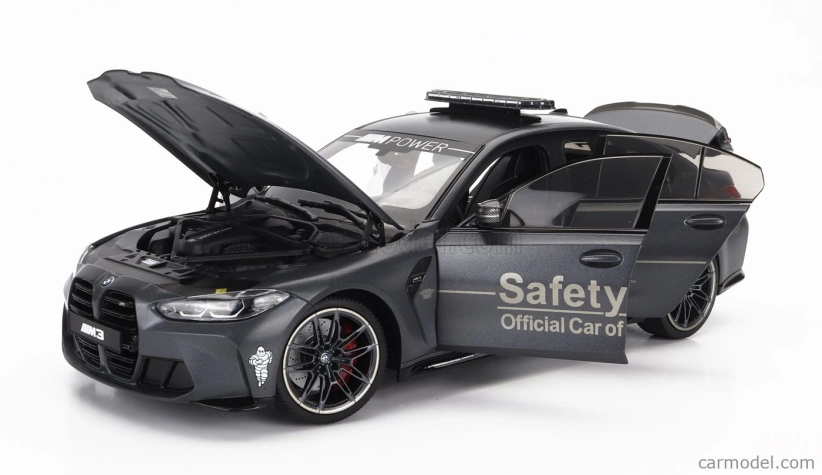 Minichamps BMW radu 3 M3 (g80) Safety Car Motogp sezóna 2020 1:18 sivá