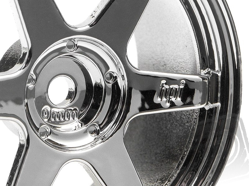 TE37 disky 26mm chromové 0mm offset/pro 26mm gumy