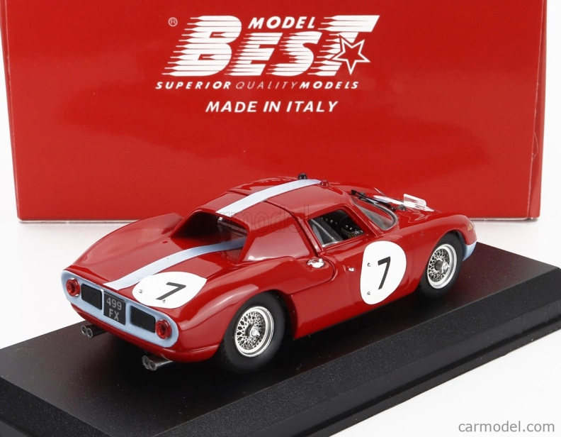 Best-model Ferrari 250lm 3.3l V12 N 7 Winner 12h Reims 1964 Graham Hill - Joachim Bonnier 1:43 Červená Modrá