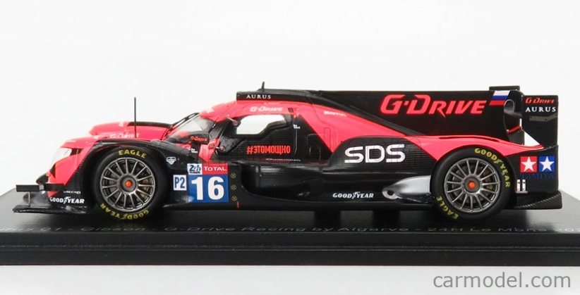 Spark-model Aurus 01 4.2l V8 Gibson Team G-drive Racing By Algarve N 16 24h Le Mans 2020 R.cullen - O.jarvis - N.tandy 1:43 Orange