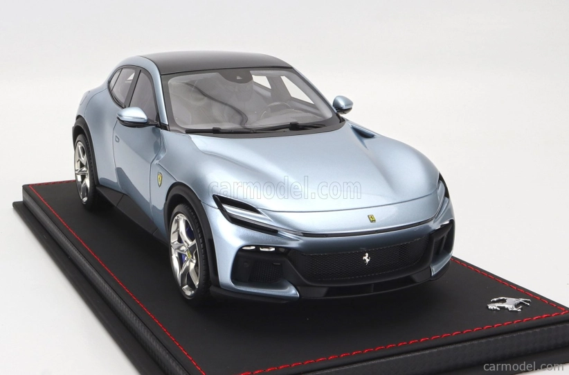 Bbr-models Ferrari Purosangue Suv 2022 - Con Vetrina - S vitrínou 1:18 Grigio Alloy - Blue Grey Met
