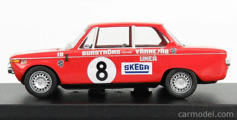 Trofeu BMW 2002 Ti N 8 Rally Mantorp Park 1970 I.burstrom 1:43 Red