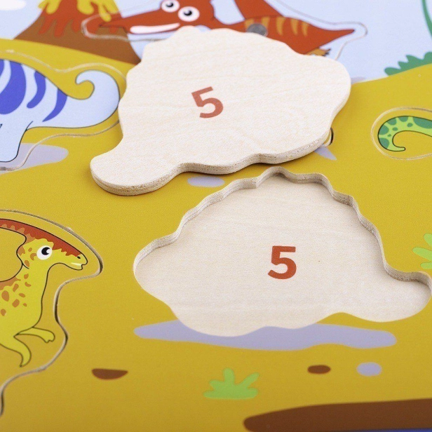 Bigjigs Toys Drevený chytač dinosaurov