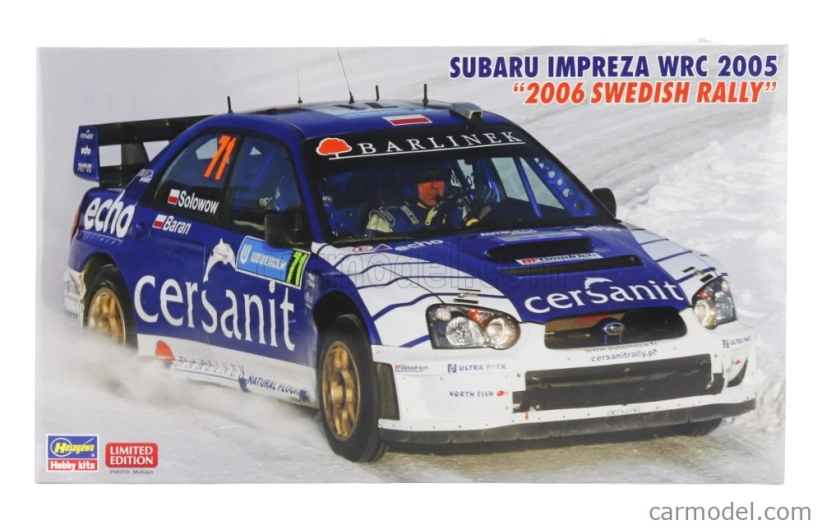 Hasegawa Subaru Impreza Wrc Team Cersanit N 71 Rally Sweden 2006 Michal Solowow - Maciej Baran 1:24 /