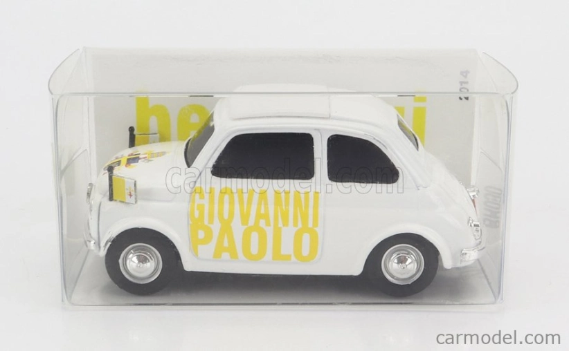 Brumm Fiat 500 Papa Giovanni Paolo Ii - Beato Lui 1:43 Biela