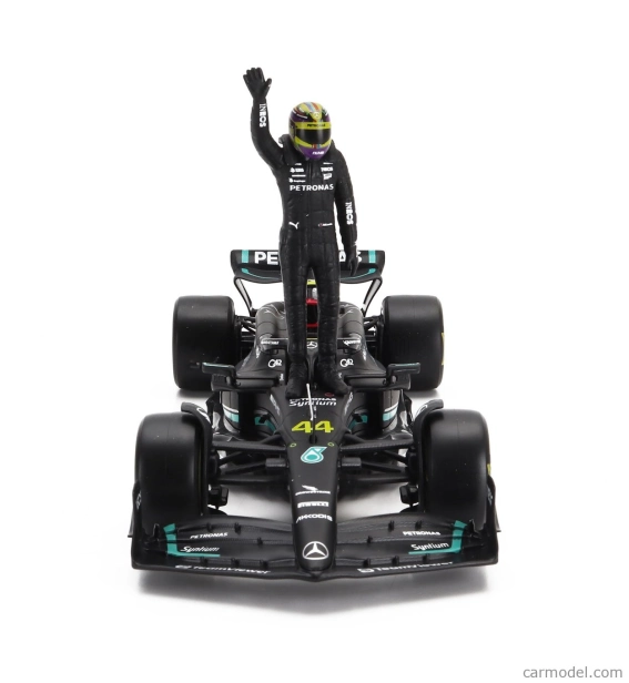Bburago Mercedes gp F1 W14 Team Mercedes-amg Petronas Formula One N 44 Season 2023 Lewis Hamilton 1:24 Matt Black
