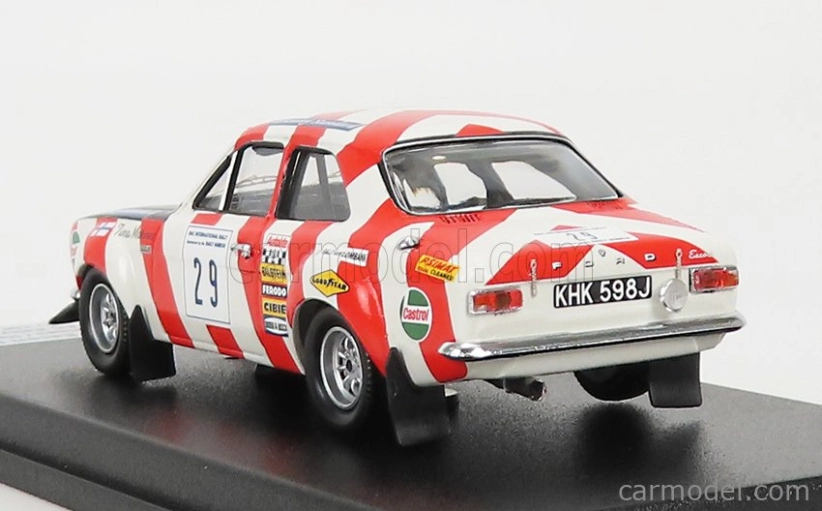 Trofeu Ford england Escort Mki N 29 Rally Rac Lombard (nočná verzia) 1970 T.makinen 1:43 Biela červená čierna