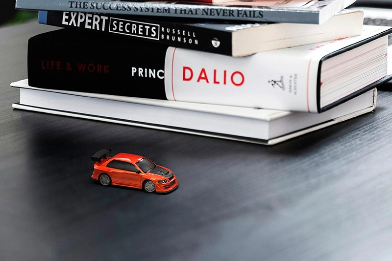 RC auto 1/76 C76 RC Sports Car RTR, červená