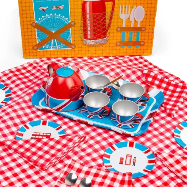 Bigjigs Toys Čajová sada v kufříku Londýn