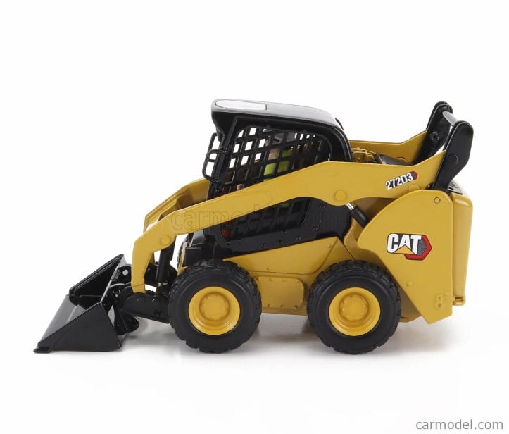 Dm-models Caterpillar Cat272d3 Ruspa Gommata - Skid Steer Loader 1:32 Žlutá Černá