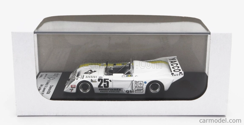 Trofeu Chevron B36 N 26 24h Le Mans 1980 B.sotty - D.laurent - P.hesnault 1:43 Bílá