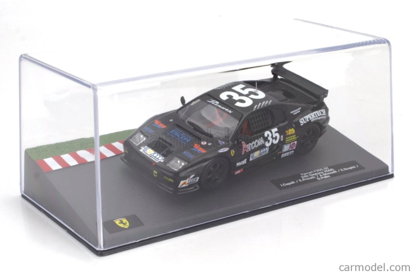 Edicola Ferrari F355 3.5l V8 Team Scapini Motorsport N 35 24h Daytona 2000 Ivan Capelli - Pierangelo Masselli - Franco Scapini - Erich Prinoth 1:43 čierna