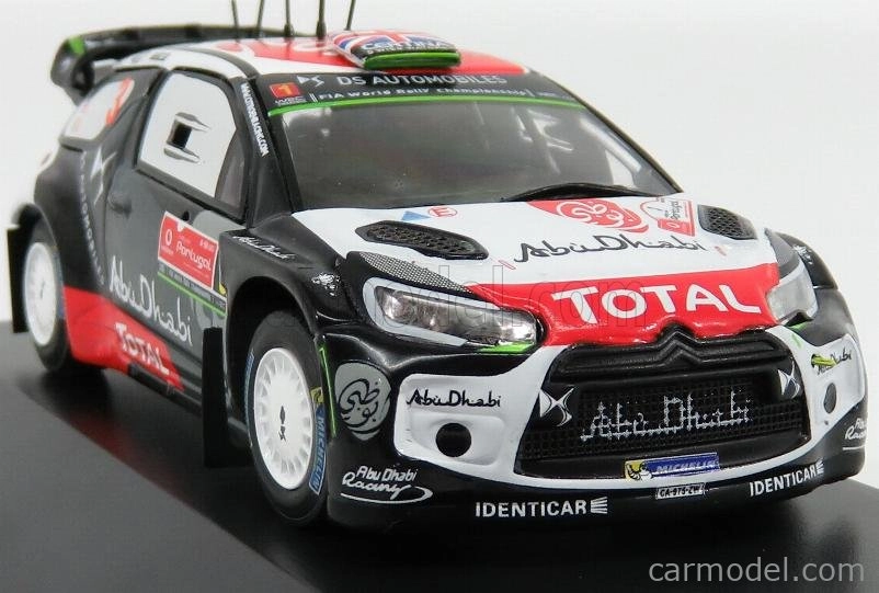 Minipartes Citroen Ds3 Wrc Abu Dhabi N 3 Rally of Portugal 2015 K.meeke - P.nagle 1:43 Biela čierna červená