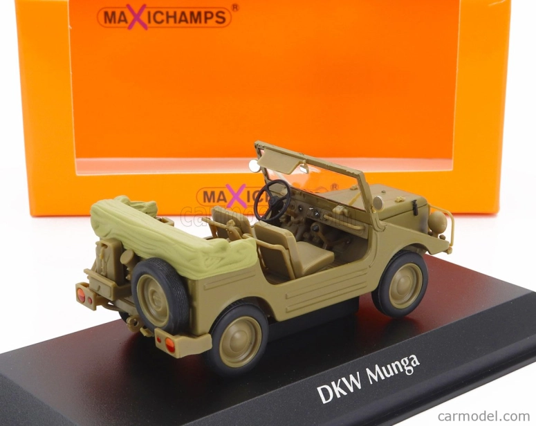 Minichamps DKW Munga Cabriolet Open 1965 1:43 Military Khaki