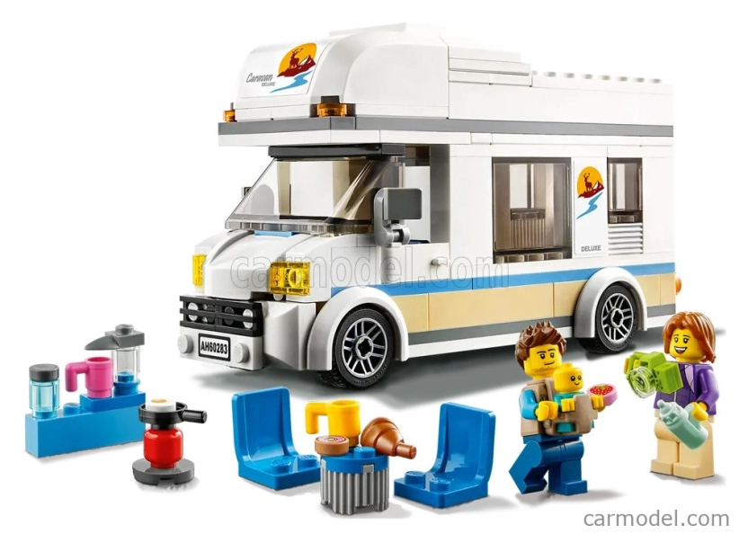 Lego Camper Lego City - Prázdninový kemp - 190 dielikov - 190 dielikov biela
