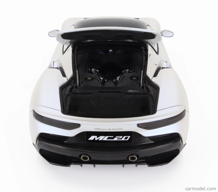 Bbr-models Maserati Mc20 Gloss Black Roof 2020 1:18 Bianco Audace - Biela