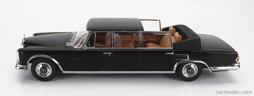 Mercedes Benz S-class 600 Pullman (w100) Landaulet Semiconvertible 1964 1:18 Black
