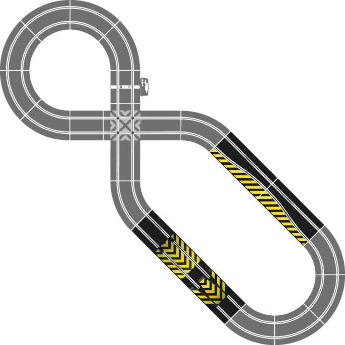 Rozšírenie trate SCALEXTRIC C8194 – Jump and Side Swipe Accessory Pack