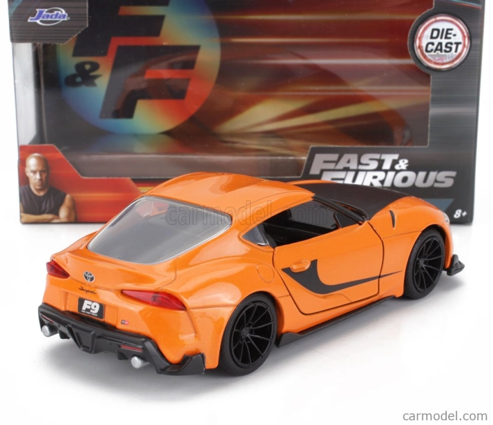 Jada Toyota Han's Supra 2021 - Fast & Furious 9 1:32 oranžová čierna