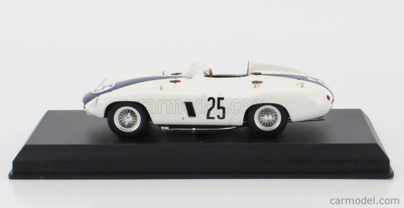 Art-model Ferrari 750 Monza Spider S/n.0578 N 25 2nd 12h Sebring 1955 Phil Hill - Carroll Shelby 1:43 Bílá Modrá