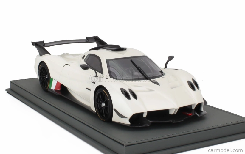Bbr-models Pagani Huayra R 2021 - Con Vetrina - With Showcase 1:18 Bianco Benny - Bílá Černá