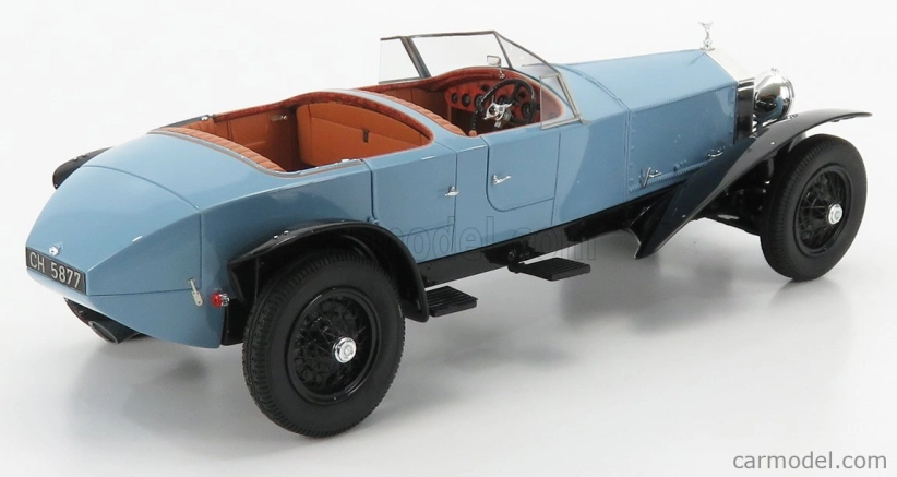 Matrix scale models Rolls royce Phantom Experimental Vehicle Ch.10ex By Barker Cabriolet 1926 1:18 Černá Světle Modrá