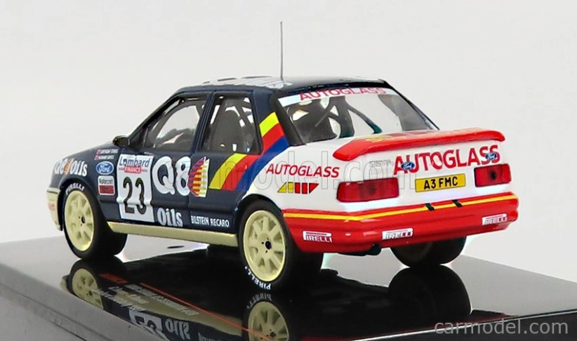 Ixo-models Ford england Sierra Rs Cosworth N 23 Rally Rac Lombard 1991 G.evans - H.davies 1:43 Modrá Biela