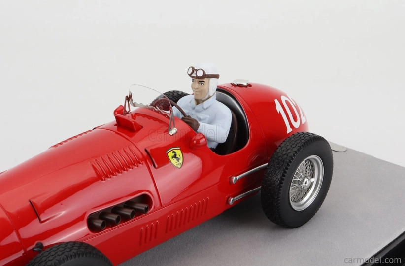 Tecnomodel Ferrari F1  500 F2 N 102 Nurburgring Gp (with Pilot Figure) 1952 Nino Farina 1:18 Red