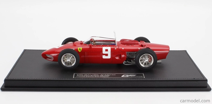 Gp-replicas Ferrari F1 156 N 9 3rd Belgium Spa Gp 1962 Phil Hill 1:18 Red