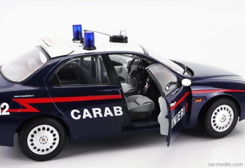 Mitica-diecast Alfa romeo 156 2.0 Twin Spark Carabinieri 1997 1:18 Blue White