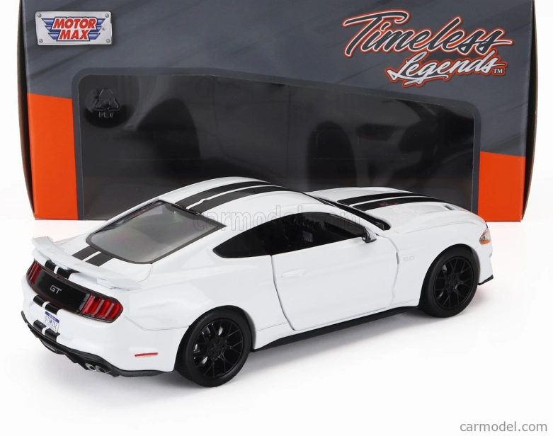 Motor-max Ford usa Mustang Gt Coupe 2018 1:24 Bílá Černá
