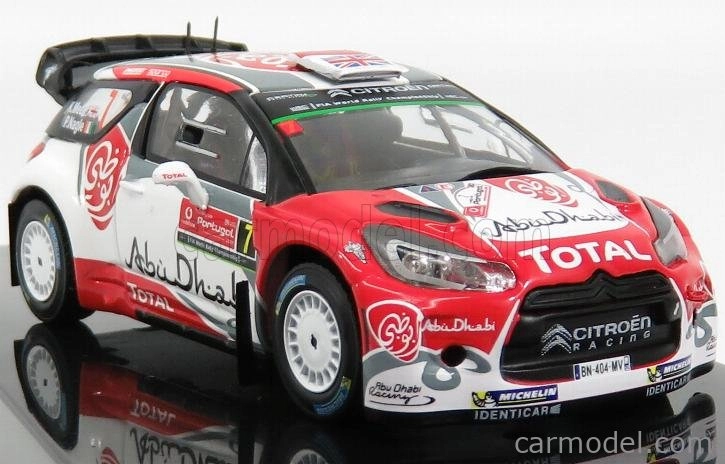 Minipartes Citroen Ds3 Wrc Team Total Abu Dhabi N 7 Winner Rally Portugal 2016 K.meeke - P.nagle 1:43 Červená Biela