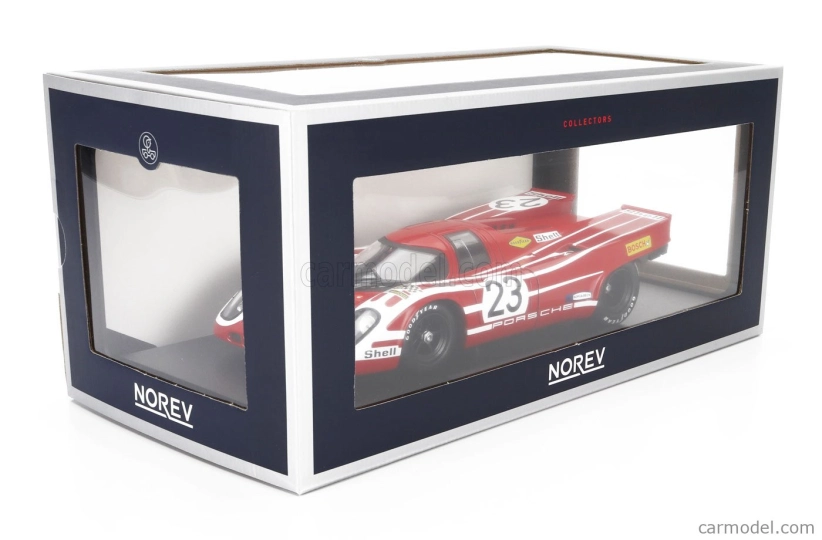 Norev Porsche 917k 4.9l Team Salzburg N 23 Víťaz 24h Le Mans 1970 Hans Herrmann - Richard Attwood 1:18 Červená biela