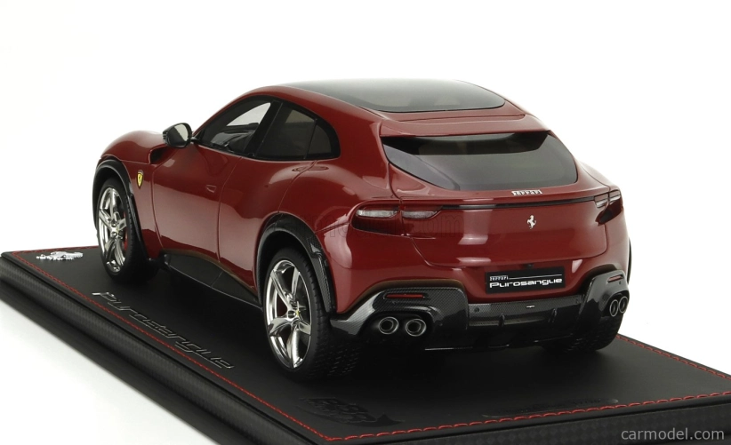 Bbr-models Ferrari Purosangue Suv Panoramic Roof 2022 - Con Vetrina - S vitrínou 1:18 Rosso Mugello - Red Met