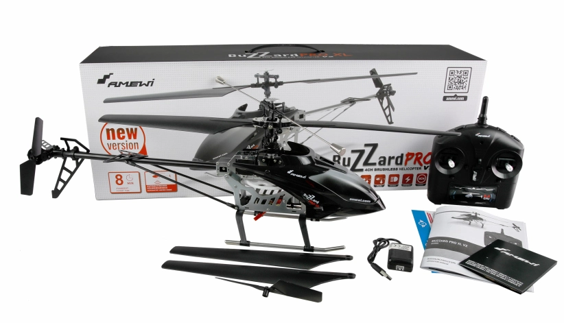 RC vrtuľník Buzzard Pro XL V2 brushless, čierna