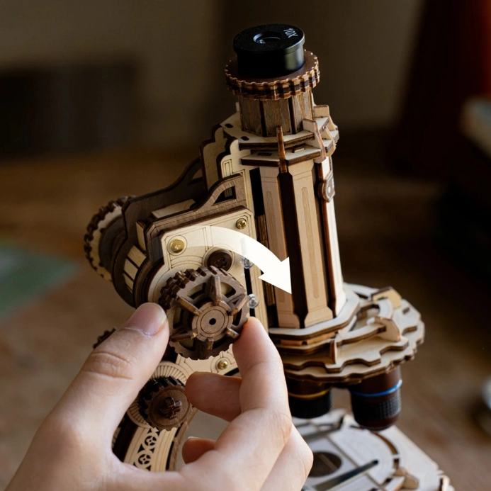 RoboTime 3D mechanická skladačka Mikroskop