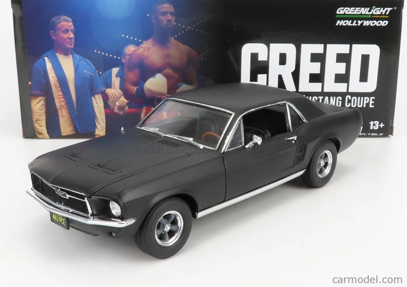 Greenlight Ford usa Mustang Coupe 1967 - Adonis Creed's 1:18 Matt Black
