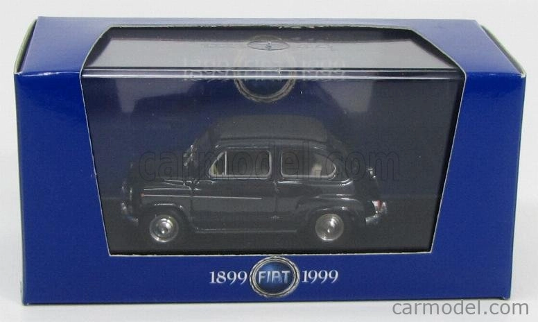 Brumm Fiat 600d Trasformabile Chiusa 1960 1:43 Modré Scuro 456