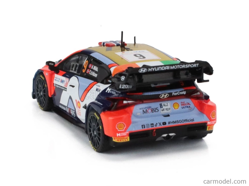Ixo-models Hyundai I20 N Rally1 Team Shell Mobis Wrt N 9 6. Rally Chorvátsko 2024 Andreas Mikkelsen - Torstein Eriksen 1:43 Rôzne