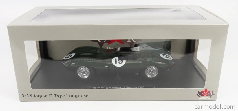 Cmr Jaguar D-type B.s.cunningham Team N 19 1:18, tmavě zelená